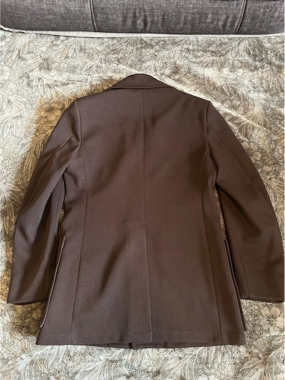 Vtg 70s John Pomer Leisure Suit Brown Trevira Polyester Disco 36R Jacket 30x30